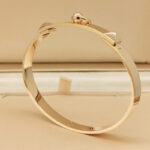 Hermès Collier de Chien 18k rose gold bracelet, small - Image 3