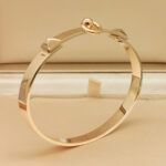 Hermès Collier de Chien 18k rose gold bracelet, small - Image 2