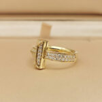 Tiffany & Co. T 18k yellow gold diamond full ring - Image 3