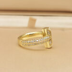 Tiffany & Co. T 18k yellow gold diamond full ring - Image 4