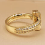 Tiffany & Co. T 18k yellow gold diamond full ring - Image 6