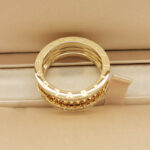 Bvlgari B.zero1 Rock two-band ring 18k yellow gold with pavé diamonds, 64 - Image 6