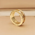 Bvlgari B.zero1 Rock two-band ring 18k yellow gold with pavé diamonds, 64 - Image 3