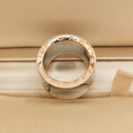 Bvlgari ring 18k rose gold and steel waist, 52 - Image 4