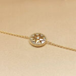 Dior Rose des Vents bracelet 18k yellow gold, diamond, mother-of-pearl - Image 9