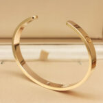 Cartier Love open bracelet 18k rose gold pink gem, 17 - Image 4