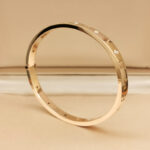 Bvlgari B.zero1 Essential bangle bracelet 18k rose gold set with diamonds, M - Image 4