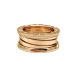 Bvlgari B.zero1 ring three-band 18k rose gold, diamond, 53