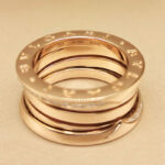 Bvlgari B.zero1 ring three-band 18k rose gold, diamond, 53 - Image 8