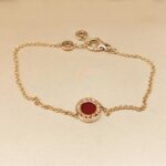 Bvlgari Bvlgari bracelet 18k rose gold, carnelian and mother-of-pearl - Image 2