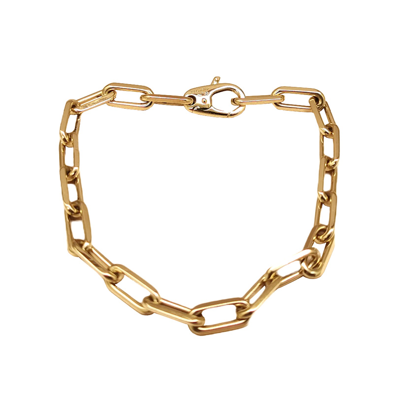 103243-2 Cartier Santos de Cartier Santos-Dumont chain bracelet 18k yellow gold, 20 - Image 1