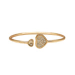 Chopard Happy Hearts bangle, 18k rose gold, diamonds, 17
