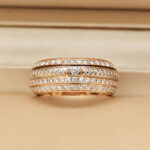 Piaget Possession ring 18k rose gold diamond, 56 - Image 7