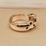 Cartier Panthère de Cartier ring 18k rose gold, onyx, black lacquer, tsavorite, wide model, 54 - Image 9