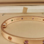 Cartier Love Bracelet Multi Gem Rainbow 18k rose gold, 17 (end 2015) - Image 6