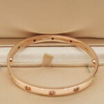Cartier Love Bracelet Multi Gem Rainbow 18k rose gold, 17 (end 2015) - Image 7