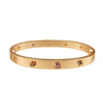 Cartier Love Bracelet Multi Gem Rainbow 18k rose gold, 17 (end 2015)