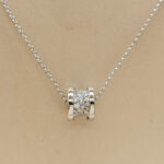 Bvlgari B.zero1 necklace 18k white gold, pavé diamonds - Image 2