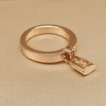 Louis Vuitton Berg Lockit ring 18k rose gold, 54 - Image 3