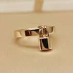 Louis Vuitton Berg Lockit ring 18k rose gold, 54 - Image 4