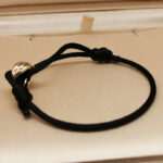 Cartier Trinity bracelet, small model, 18k tri-colour gold, black cord - Image 5