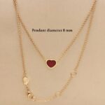 Chopard My Happy Hearts necklace, 18k ethical rose gold, carnelian - Image 7