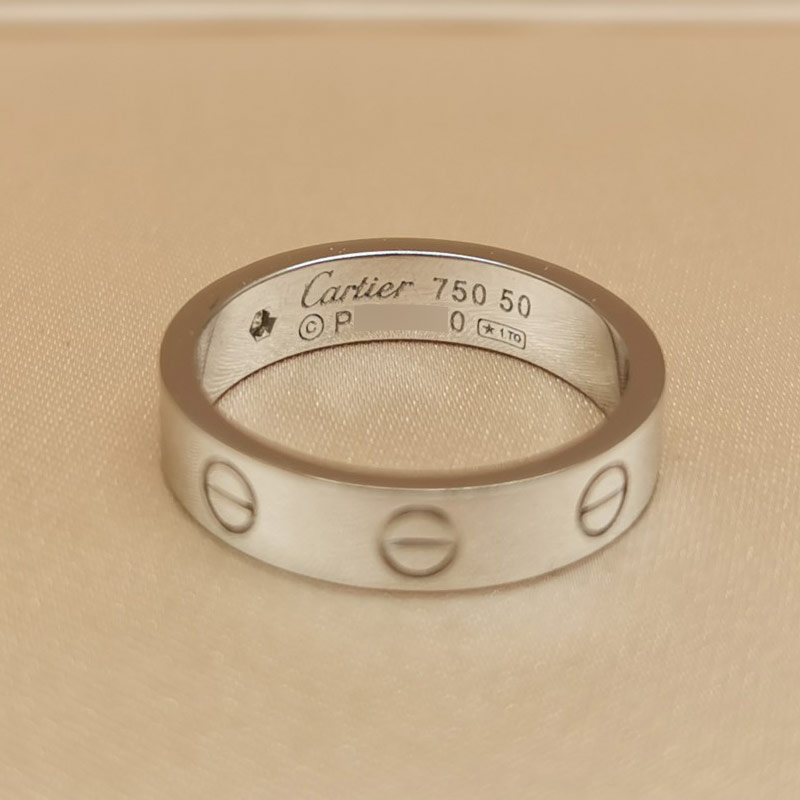 Cartier Love ring 18k white gold, 1 diamond, 50 - Luxury Brand Brokers
