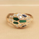 Bvlgari Serpenti Seduttori ring rose gold, sapphire, malachite,diam,56 - Image 3