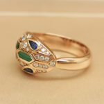 Bvlgari Serpenti Seduttori ring rose gold, sapphire, malachite,diam,56 - Image 5