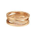 Bvlgari B.zero1 Legend ring 18k rose gold, diamond, 55
