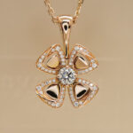 Bvlgari Fiorever necklace 18k rose gold, diamonds - Image 4