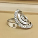 Bvlgari Astrale ring 18k white gold, diamond, 52 - Image 4