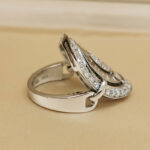 Bvlgari Astrale ring 18k white gold, diamond, 52 - Image 5