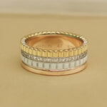 Boucheron Quatre White Sm Ring 18k tri-colour white ceram diamond, 47 - Image 3