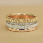 Boucheron Quatre White Sm Ring 18k tri-colour white ceram diamond, 47 - Image 4