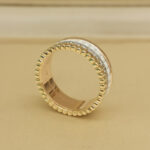 Boucheron Quatre White Sm Ring 18k tri-colour white ceram diamond, 47 - Image 5