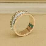 Boucheron Quatre White Sm Ring 18k tri-colour white ceram diamond, 47 - Image 6