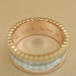 Boucheron Quatre White Sm Ring 18k tri-colour white ceram diamond, 47 - Image 8