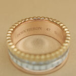 Boucheron Quatre White Sm Ring 18k tri-colour white ceram diamond, 47 - Image 9
