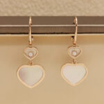 Chopard Happy Hearts earrings 18k rose gold, Mother-of-pearl, Diamond - Image 2