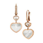 Chopard Happy Hearts earrings 18k rose gold, Mother-of-pearl, Diamond