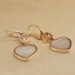 Chopard Happy Hearts earrings 18k rose gold, Mother-of-pearl, Diamond - Image 10