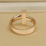 Tiffany & Co. T1 ring 18k rose gold, diamond, wide model, 12 - Image 5