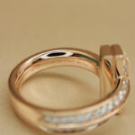 Tiffany & Co. T1 ring 18k rose gold, diamond, wide model, 12 - Image 8