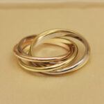Cartier Trinity ring 18k tri-colour gold ring, 46 - Image 6