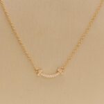 Tiffany & Co. T Smile Pendant 18k rose gold, mini model, diamond - Image 4