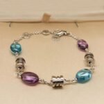Bvlgari B.zero1 bracelet 18k white gold, Topaz, Amethyst, 17-21 cm - Image 2