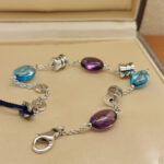 Bvlgari B.zero1 bracelet 18k white gold, Topaz, Amethyst, 17-21 cm - Image 4