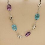 Bvlgari B.zero1 bracelet 18k white gold, Topaz, Amethyst, 17-21 cm - Image 6