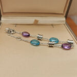 Bvlgari B.zero1 bracelet 18k white gold, Topaz, Amethyst, 17-21 cm - Image 8